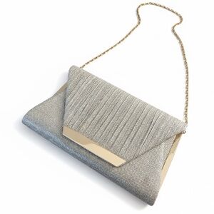 Evening Clutch Purse in Champagne Color